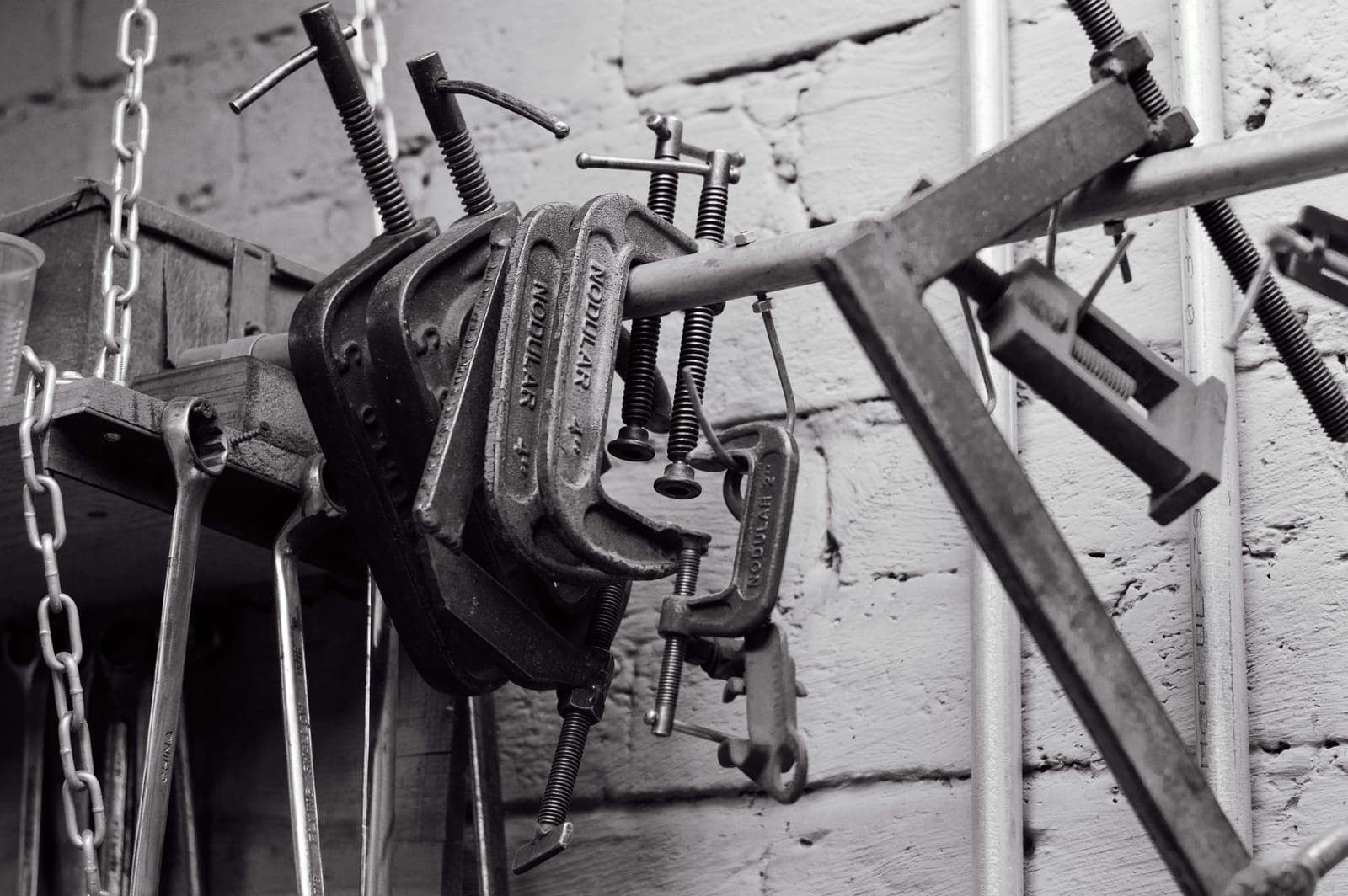 A C-Clamp, photographed for identification practice