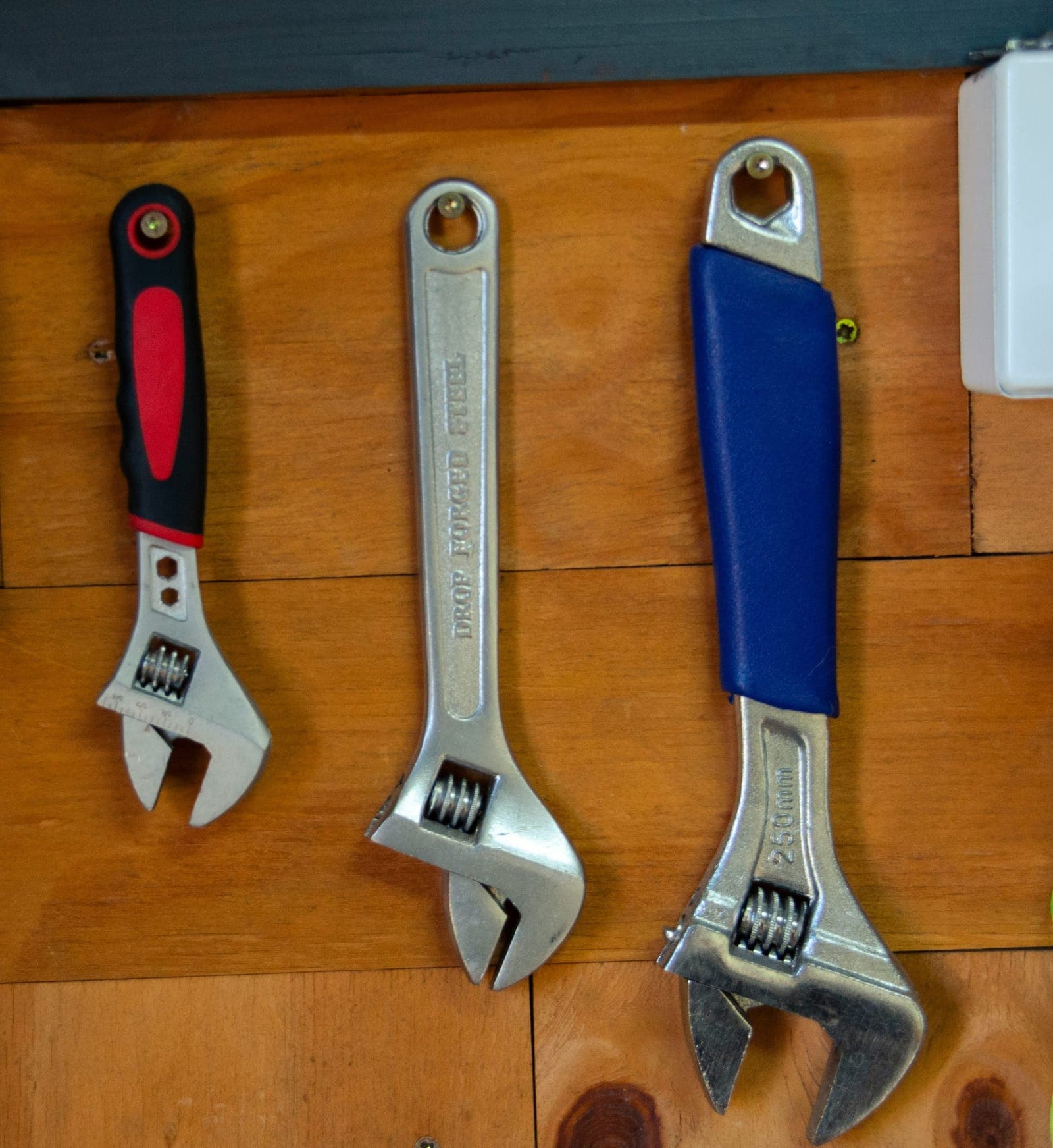A Adjustable Wrench, photographed for identification practice