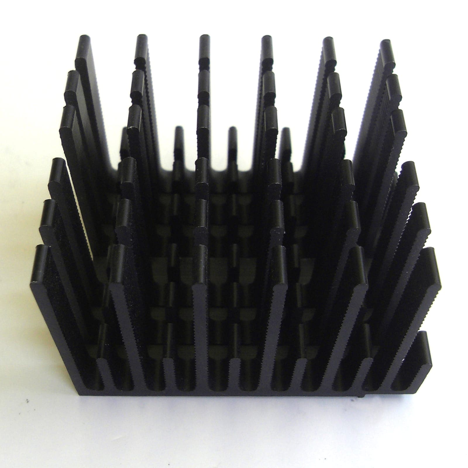 A Heat sink, photographed for identification practice