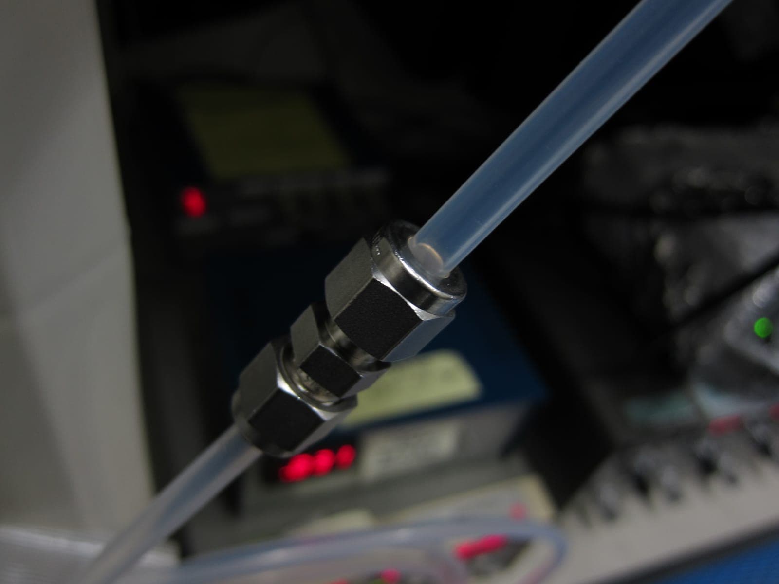 A Compression Tube Fitting, photographed for identification practice