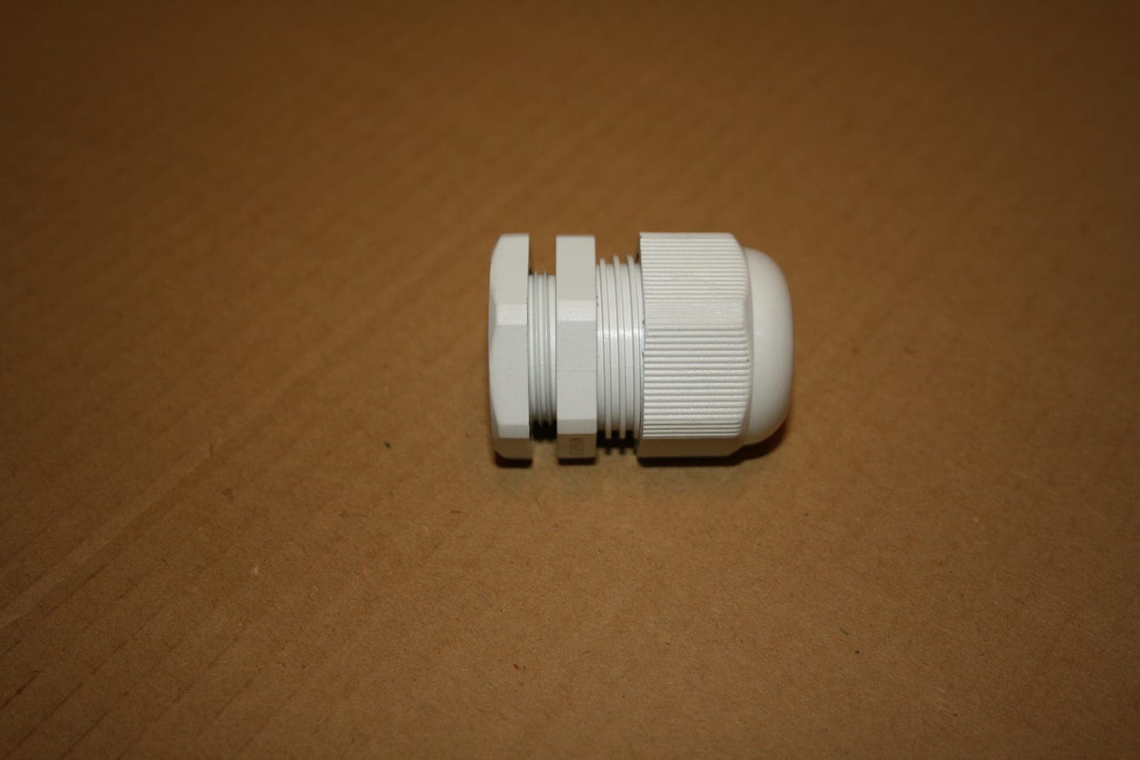 A Cable Gland, photographed for identification practice