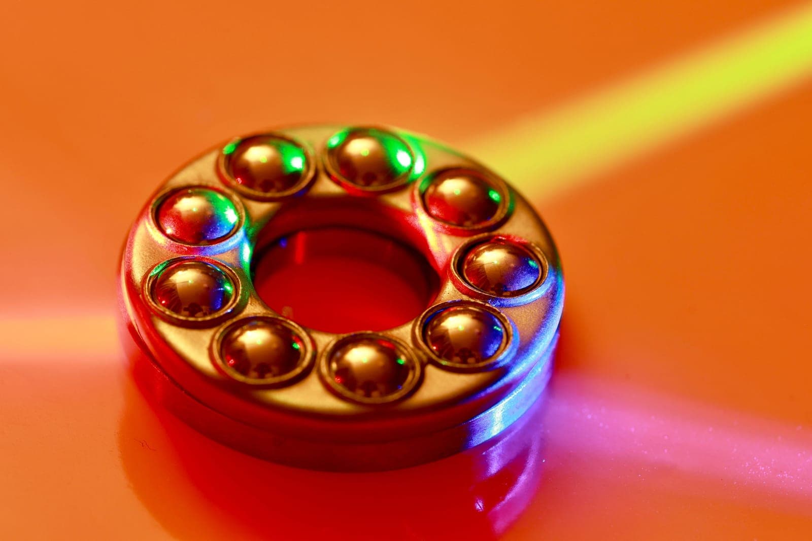 A Thrust Ball Bearing, photographed for identification practice