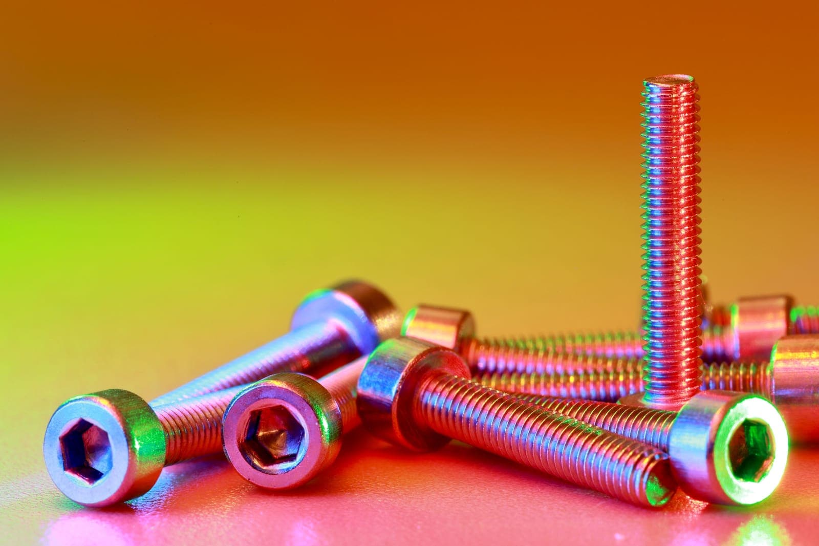 A Socket Head Cap Screw, photographed for identification practice
